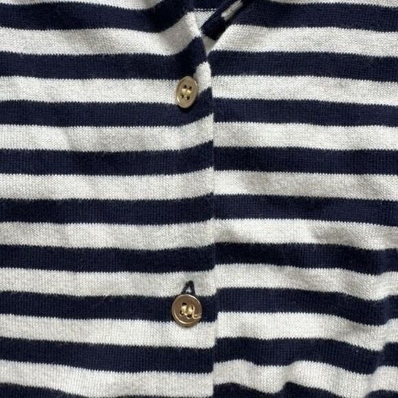 J Crew XXL Tipped stripe Caryn cardigan sweater - Picture 4 of 5